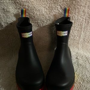 Hunter boots rainbow